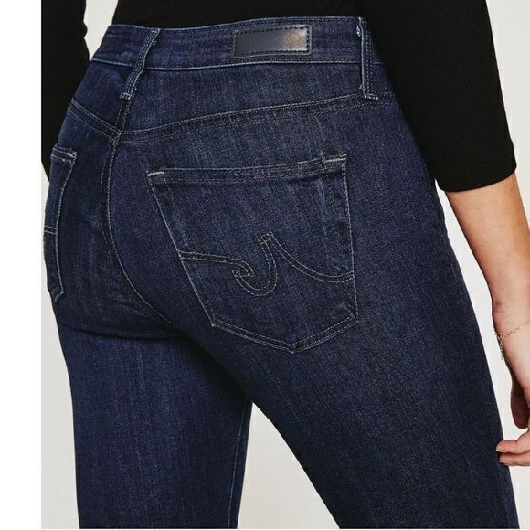 AG Adriano Goldschmied Size 27R Blue Wash Super Skinny Ankle Jeans - Picture 5 of 14